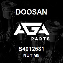 S4012531 Doosan NUT M8 | AGA Parts