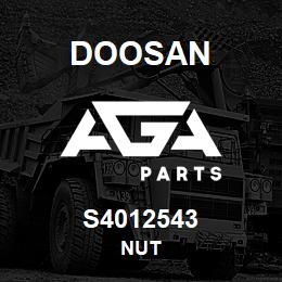 S4012543 Doosan NUT | AGA Parts