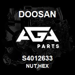 S4012633 Doosan NUT,HEX | AGA Parts