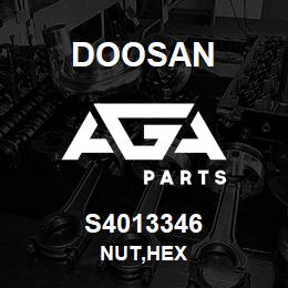 S4013346 Doosan NUT,HEX | AGA Parts