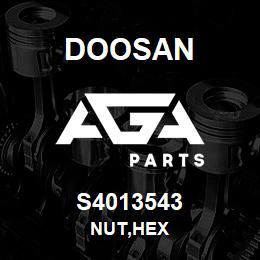 S4013543 Doosan NUT,HEX | AGA Parts