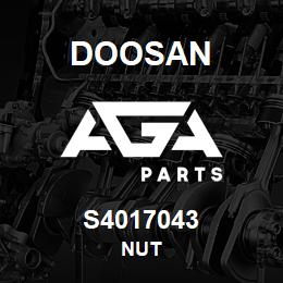 S4017043 Doosan NUT | AGA Parts