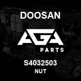 S4032503 Doosan NUT | AGA Parts