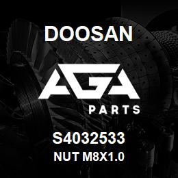 S4032533 Doosan NUT M8X1.0 | AGA Parts