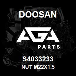 S4033233 Doosan NUT M22X1.5 | AGA Parts