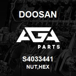 S4033441 Doosan NUT,HEX | AGA Parts