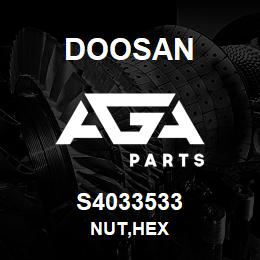 S4033533 Doosan NUT,HEX | AGA Parts