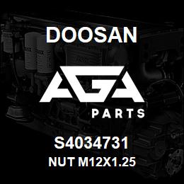 S4034731 Doosan NUT M12X1.25 | AGA Parts