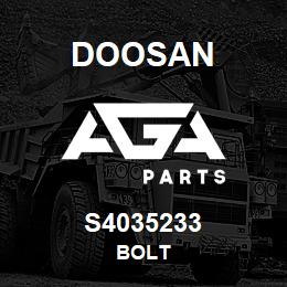 S4035233 Doosan Bolt | AGA Parts