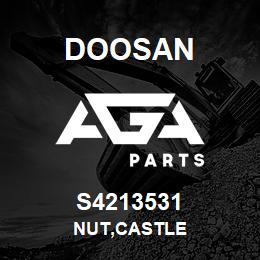 S4213531 Doosan NUT,CASTLE | AGA Parts