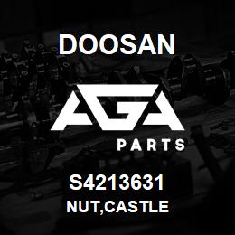 S4213631 Doosan NUT,CASTLE | AGA Parts