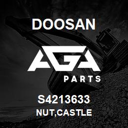 S4213633 Doosan NUT,CASTLE | AGA Parts