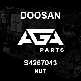 S4267043 Doosan NUT | AGA Parts