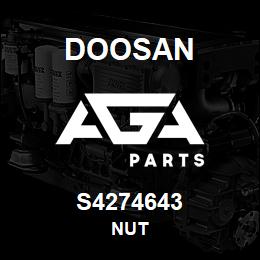 S4274643 Doosan NUT | AGA Parts