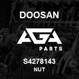 S4278143 Doosan NUT | AGA Parts