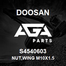 S4540603 Doosan NUT,WING M10X1.5 | AGA Parts