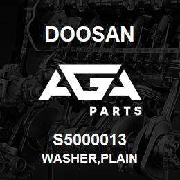 S5000013 Doosan WASHER,PLAIN | AGA Parts