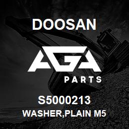 S5000213 Doosan WASHER,PLAIN M5 | AGA Parts