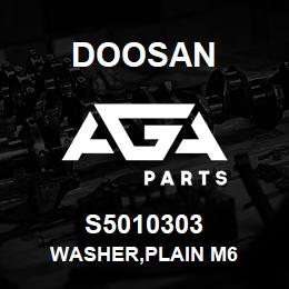 S5010303 Doosan WASHER,PLAIN M6 | AGA Parts