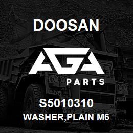 S5010310 Doosan WASHER,PLAIN M6 | AGA Parts