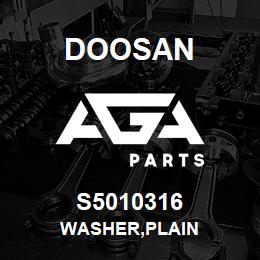 S5010316 Doosan WASHER,PLAIN | AGA Parts