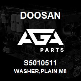 S5010511 Doosan WASHER,PLAIN M8 | AGA Parts