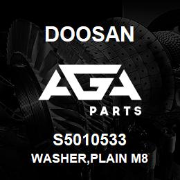 S5010533 Doosan WASHER,PLAIN M8 | AGA Parts