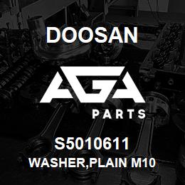 S5010611 Doosan WASHER,PLAIN M10 | AGA Parts