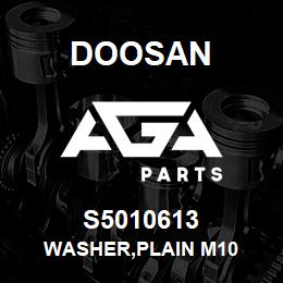 S5010613 Doosan WASHER,PLAIN M10 | AGA Parts