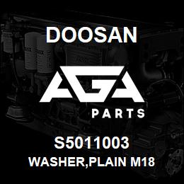 S5011003 Doosan WASHER,PLAIN M18 | AGA Parts