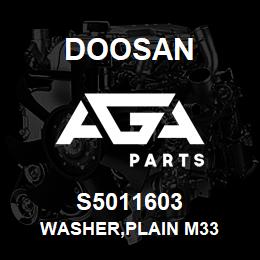 S5011603 Doosan WASHER,PLAIN M33 | AGA Parts