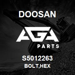 S5012263 Doosan BOLT,HEX | AGA Parts