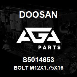 S5014653 Doosan BOLT M12X1.75X16 | AGA Parts