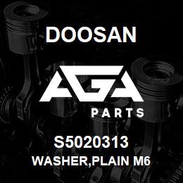 S5020313 Doosan WASHER,PLAIN M6 | AGA Parts