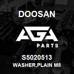 S5020513 Doosan WASHER,PLAIN M8 | AGA Parts