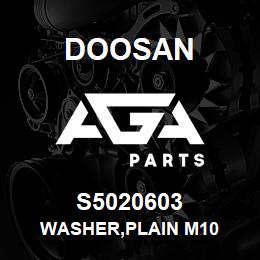 S5020603 Doosan WASHER,PLAIN M10 | AGA Parts