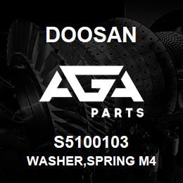 S5100103 Doosan WASHER,SPRING M4 | AGA Parts