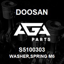 S5100303 Doosan WASHER,SPRING M6 | AGA Parts