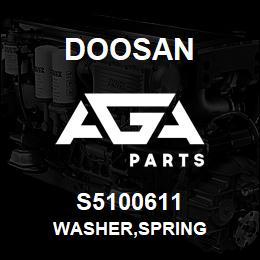 S5100611 Doosan WASHER,SPRING | AGA Parts