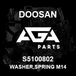 S5100802 Doosan WASHER,SPRING M14 | AGA Parts