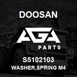 S5102103 Doosan WASHER,SPRING M4 | AGA Parts