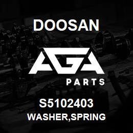 S5102403 Doosan WASHER,SPRING | AGA Parts