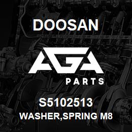 S5102513 Doosan WASHER,SPRING M8 | AGA Parts