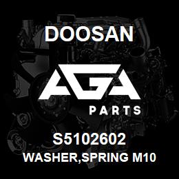 S5102602 Doosan WASHER,SPRING M10 | AGA Parts