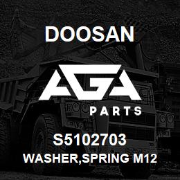 S5102703 Doosan WASHER,SPRING M12 | AGA Parts