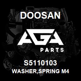 S5110103 Doosan WASHER,SPRING M4 | AGA Parts