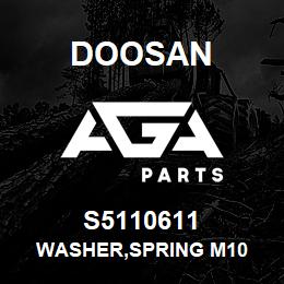 S5110611 Doosan WASHER,SPRING M10 | AGA Parts