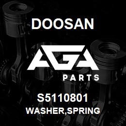 S5110801 Doosan WASHER,SPRING | AGA Parts