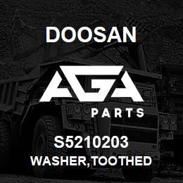 S5210203 Doosan WASHER,TOOTHED | AGA Parts