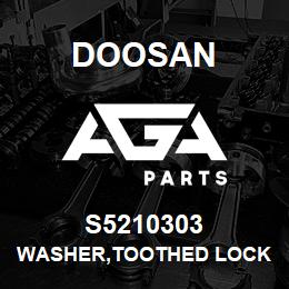 S5210303 Doosan WASHER,TOOTHED LOCK | AGA Parts